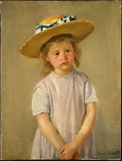 Mary Cassatt Child in a Straw Hat China oil painting art